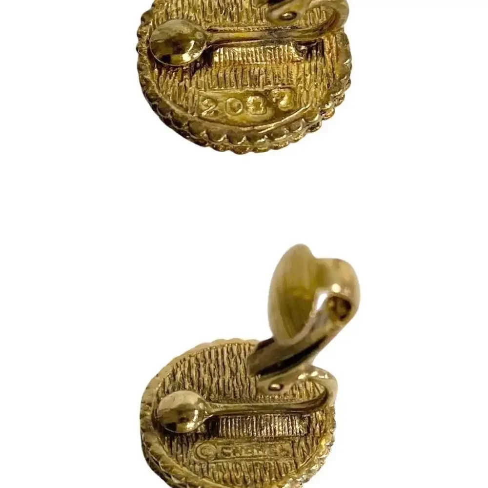 CHANEL gold earrings